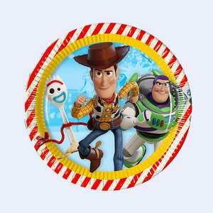 Assiettes jetables Toy Story 23 cm 8 pièces Fournitures de fête pour enfants - Product Image 1