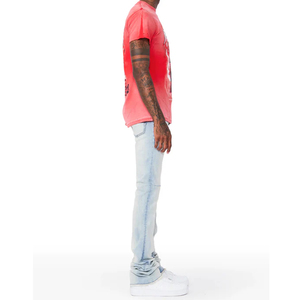 Pantalones de chándal acampanados apilados con cintura elástica personalizados para hombre, pantalones deportivos para hombre, pantalones de chándal acampanados informales de alta calidad - Product Image 4