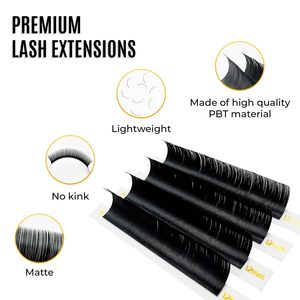 STACY LASH 0.15mm Extensions de cils individuels en vison semi-permanent noir J Curl Lash Tray Eye Lash Tech Supply - Product Image 5