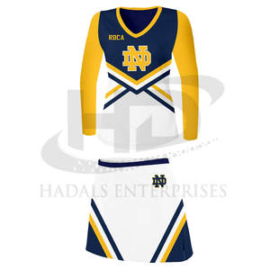 Uniforme de pom-pom girl léger de couleur unie uniforme de pom-pom girl de conception unique à faible quantité minimale de commande pour femmes - Product Image 3