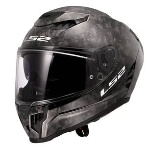 Casque de course intégral LS2 FF807 Dragon Carbon taille XL, double visière relevable avec fermeture à dégagement rapide, emballé - Product Image 1
