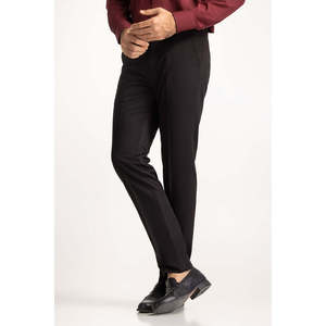 Pantalón de Vestir MN-TR-FM23-024 de Lana y Algodón, Corte Slim Fit con Pliegues Delanteros y Estilo Recto - Product Image 3