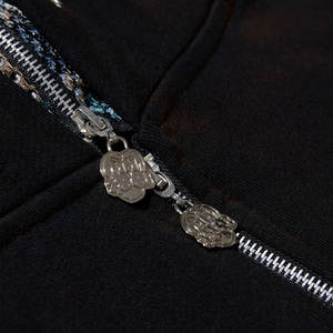 Fabricante de Pakistán Low Moq Basics algodón mezclado sudaderas con capucha nueva llegada hombres algodón Casual Full Zip Up Hoodie - Product Image 5