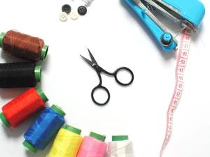 Couleur noire enduit en acier inoxydable Mini dame ciseaux ciseaux à broder 2.5 "ciseaux personnalisés bricolage aiguille cisailles de travail Tijeras - Product Image 5