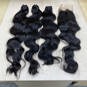 HVN Remy-Extensions de cheveux ondulés naturels, tissage en trame, cheveux humains vietnamiens non traités, prix bon marché - Product Image 6