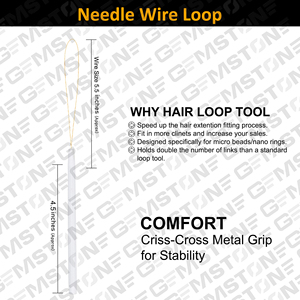 Kit de Alicates para Extensiones de Cabello de Acero Inoxidable Dorado Blanco GS-0043 de GEMSTONE ENTERPRISES, Micro Anillos, Agujas de Gancho, Clips, Pegamento - Product Image 5