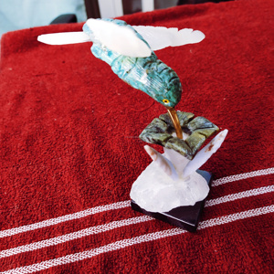 Roche naturelle décorative, pierre à Quartz, Sculpture d'oiseau en cristal, cadeau, nouvelle Sculpture d'oiseau en cristal faite à la main - Product Image 6