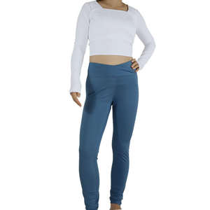 Pantalones de Yoga para gimnasio de compresión de cintura alta sin costuras para mujer, mallas deportivas informales de estilo sólido, ropa deportiva elástica, mallas de entrenamiento - Product Image 1