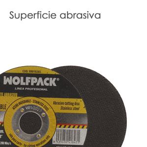 Disco da Taglio Abrasivo per Acciaio Inossidabile Plus Ø 115x Ø 22,2 mm. Spessore 1,6 mm. - Product Image 3