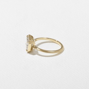 Anillo de compromiso de mujer de moissanita de 2 quilates chapado en oro de alta calidad redondo brillante VVS2 MOQ 1 de moda - Product Image 4