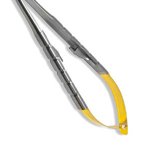 Soporte de aguja de carburo de tungsteno y acero inoxidable de 16cm de alta calidad IMANS con anillo de oro, un instrumento quirúrgico Premium - Product Image 3