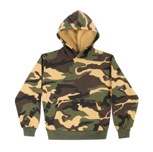 OEM logotipo personalizado de alta calidad de algodón de poliéster elegante Streetwear de los hombres de camuflaje de invierno sudaderas con capucha de talla grande esencial gran oferta - Product Image 1