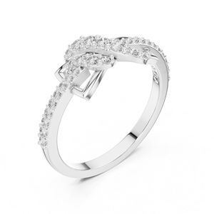 Bague en or jaune 14 carats avec diamant rond de laboratoire pour femmes |   Vêtements de tous les jours |   Nouveau diamant cultivé - Product Image 3