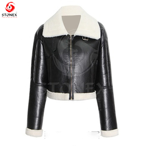 Chaqueta de cuero para mujer Chaqueta elegante ajustada Ropa de moda súper suave cómoda/Chaqueta de cuero para damas. - Product Image 3