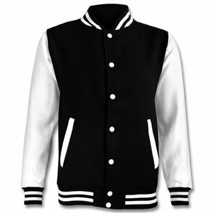 Letterman Custom Luxury Black Varsity Chaquetas Chaqueta Hombres Manga de cuero Letterman Varsity Jacket para hombres - Product Image 5