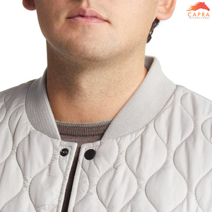 Elegante nuevo diseño hombres ligero Zip Up impreso media manga hombres Puffer chaqueta al por mayor - Product Image 4