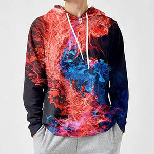 Nueva llegada de los hombres 3D impreso invierno pulóver Sudadera con capucha de alta calidad Casual sólido duradero polar lavado con capucha Logotipo de Color personalizado - Product Image 3