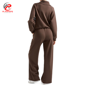 Chándal de dos piezas para mujer, sudadera de manga larga con cremallera, pantalones largos, conjuntos de chándal para correr - Product Image 2