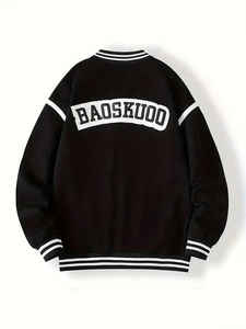 Logo personnalisé Dernière tendance Veste universitaire de qualité supérieure pour hommes Conception de haut Personnalisée Meilleures ventes Vestes universitaires - Product Image 4