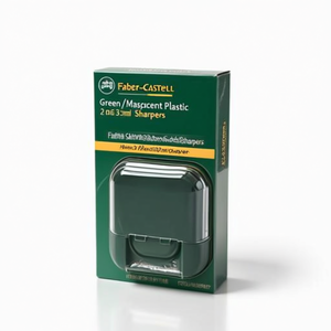 Sacapuntas de Plástico Verde/Transparente Faber-Castell para Minas de 2 y 3.5 mm - Product Image 2