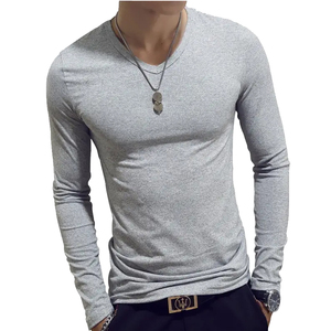 Camiseta de manga larga ajustada para hombre, ropa de gimnasio de color y diseño personalizado, superventas, a la venta - Product Image 5