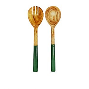 Set de serveurs à salade 30cm Set de serveurs à salade en bois PRODUIT INDIEN FAIT MAIN TAUX D'USINE DISPONIBLE - Product Image 5