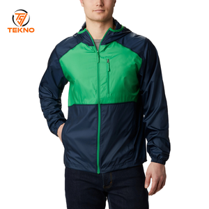 Chaqueta de esquí impermeable con capucha para hombre al por mayor, cortavientos para exteriores, material de tela, diseño personalizado, nueva condición, servicio OEM - Product Image 1