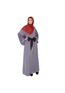 Dernière Daisy Drill Lin Abaya Dubaï et Turquie Style Moderne Casual Front Open Dress pour les Musulmans Long & Modeste - Product Image 3