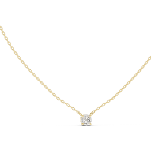 สร้อยคอเพชร CVD 0.5 กะรัต ผลิตในห้องปฏิบัติการ ระดับความสะอาด VVS-VS สี EF ทอง 18KT, 14KT สีเหลือง, สีโรสโกลด์, สีขาว  เครื่องประดับอันหรูหรา - Product Image 2