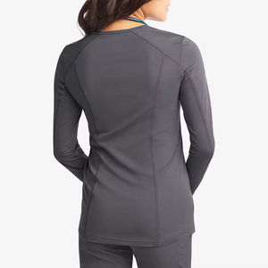 Meilleur matériau, couleur personnalisée, logo, tissu peigné de haute qualité, sous-vêtements de travail unisexes, vente chaude, blouses médicales personnalisées - Product Image 3