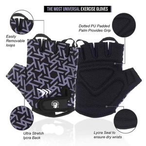 UNIQUE GYM WEAR - Guantes de Gimnasio de Cuero con Medio Dedo, Diseño Nuevo, Última Moda, Guantes para Levantamiento de Pesas a un Precio Razonable - Product Image 4