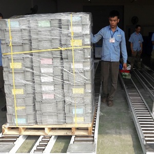 Harga grosir industri berat 1 tahun garansi disesuaikan logo konveyor roller bantalan plastik Roller untuk Material transmisi