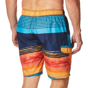กางเกงขาสั้นบอร์ดพรีเมี่ยมของผู้ชายกางเกงขาสั้นสำหรับวิ่งชายหาดฤดูร้อนพิมพ์ลายซับลิเมชันหลากสีดีไซน์งาน OEM - Product Image 2