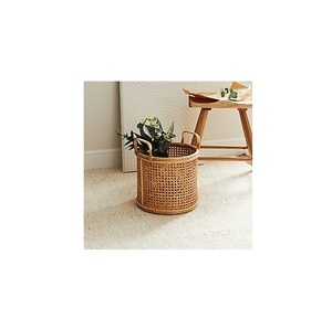 Handcrafted Design Rattan Planter <b>Basket</b> Indoor and Balcony Decoration <b>Flower</b> Pots Mini Plant Containers - Product Image 1