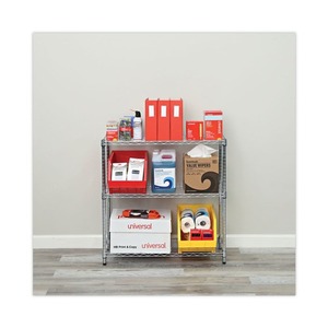 Alera ALESW833614SR 36 Pulgadas X 14 pulgadas X 36 Pulgadas Estantería Metálica Residencial de 3 Niveles, Color Plateado, Tipo de Instalación Independiente - Product Image 4