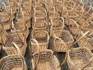 Panier en bambou naturel fait à la main multifonctionnel écologique pour l'organisation de la cuisine Rangement élégant pour la boulangerie de fruits - Product Image 6