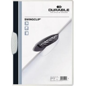 DURABLE DIN A4 SwingClip Polypropylene <b>Clipboard</b> White Clip and Transparent Back Cover Durable and Durable Product - Product Image 1