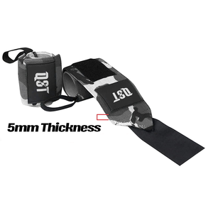 Weight Lifting Wrist Wraps Custom Logo <b>Hook</b> and Loop Closure Breathable Polyester & Cotton Fitness Gym Wraps for Unisex - Product Image 2