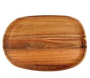 Prime Quality Round Shape Wooden <b>Serving</b> Platters <b>Set</b> of 3 Eco-Friendly with Mop Work Low Price for 100pcs Moq - Product Image 3
