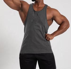 Camisetas de Gimnasio para Hombre 100% Algodón al por Mayor, Chalecos Casuales de Fitness y Culturismo, Camisetas sin Mangas Transpirables de Alta Calidad - Product Image 5