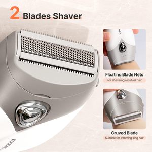 Afeitadora Eléctrica Inalámbrica para Mujer, Uso en Seco/Húmedo, para una Piel Suave como la Seda, Resistente al Agua IPX7, Ideal para Viajes y Uso en el Área del Bikini - Product Image 4