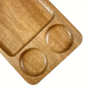 Juego de 4 Bandejas Rectangulares de Madera de Acacia Sólida Eco-Nature, Tamaños Personalizados, Tablas de Cortar de Madera para Sushi, Queso y Uso en la Cocina - Product Image 2