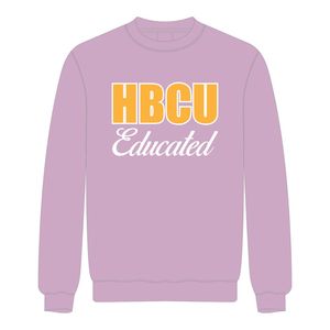 Hbcu เสื้อสเวตเตอร์คอกลมลายดอกลาเวนเดอร์มีการศึกษาปักโลโก้ได้ตามต้องการ - Product Image 2