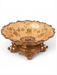 Frutero con estampado de flores Cuenco de almacenamiento Premium antiguo - Product Image 4