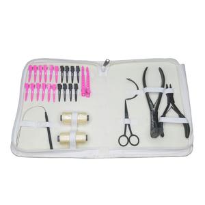 Salon-Grade Stainless Steel Hair Extension Tools with <b>Clips</b> 2 Small Thread <b>C</b>-Type Needles & Custom Logo - Product Image 5