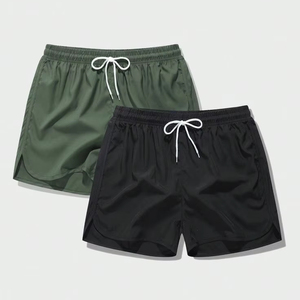 Shorts de course décontractés pour hommes, en toile unie, respirants, à séchage rapide, coupe-vent, 100 % coton tricoté, coupe ample, personnalisables avec logo – Meilleures ventes - Product Image 3