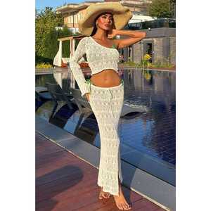 Ensemble Katy Bohème ajouré à une seule pièce 9710-015 en tissu tricoté pour Printemps/Été - Product Image 6