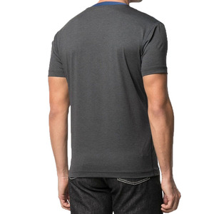 <b>Men's</b> High Quality Quick Dry Cotton <b>T</b>-<b>Shirts</b> Breathable Double Panel <b>Muscle</b> <b>Fit</b> Custom O-Neck Solid Pattern Digital Knitted Tees - Product Image 3