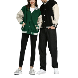 เสื้อแจ็กเก็ตเบสบอลแขนสั้นสำหรับผู้ชาย, เสื้อครอปหนังขนแกะปักโลโก้เสื้อสำหรับใส่เล่นกีฬามหาลัยทนทาน - Product Image 6