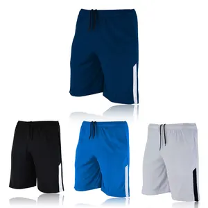 Personnalisé Hommes Sportif Polyester Mesh Football Shorts Respirant Séchage Rapide Jogging Gym Fitness Entraînement Solide Teint Poches - Product Image 3